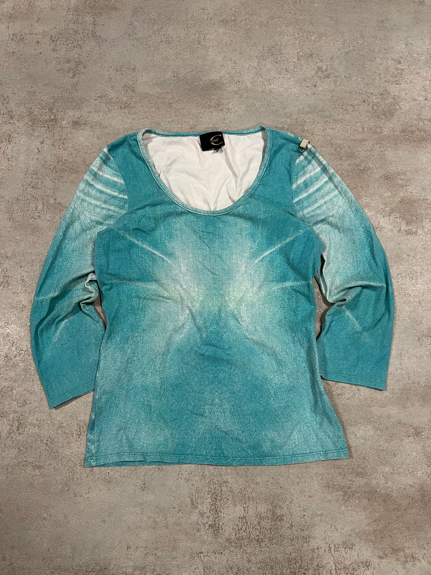 Top Estampado Vintage Just Cavalli Mangas 3/4 00’s - M