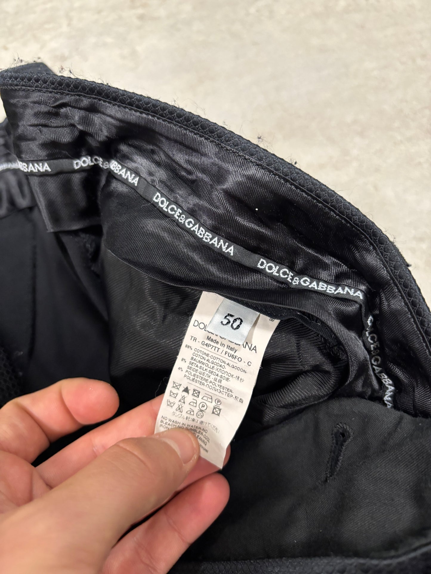 Pantalones Rectos Traje Dolce & Gabbana 00s Vintage - L