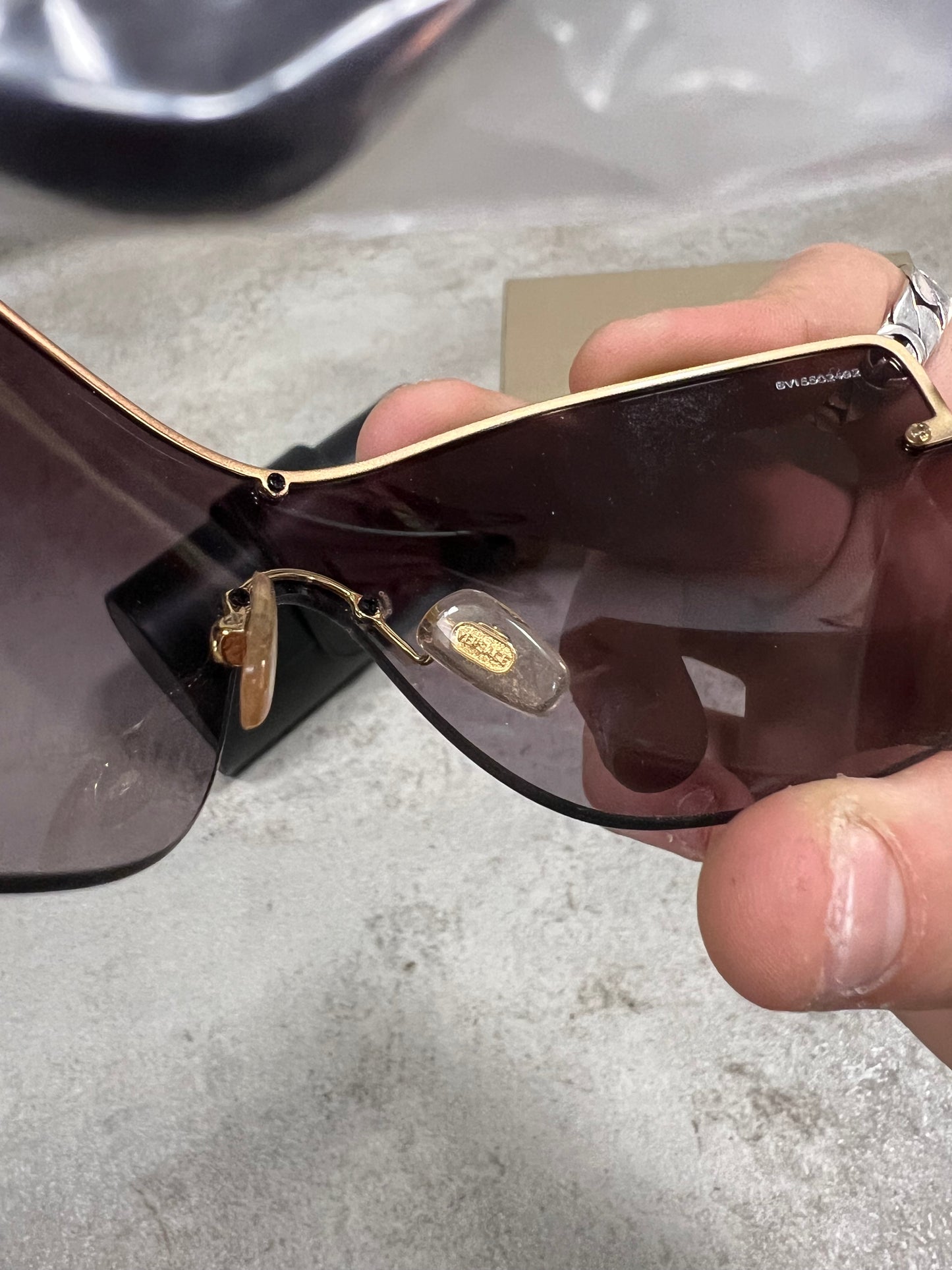 Gafas Sol ‘Full Mask ‘ Vintage Versace 00’s Deadstock