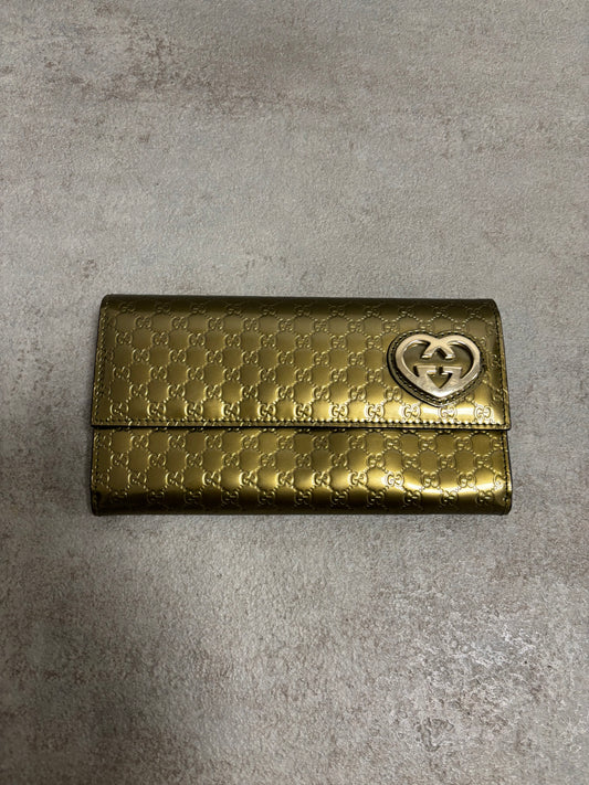 Cartera Charol Gucci ‘Guccissima’ Long Wallet 00s Vintage