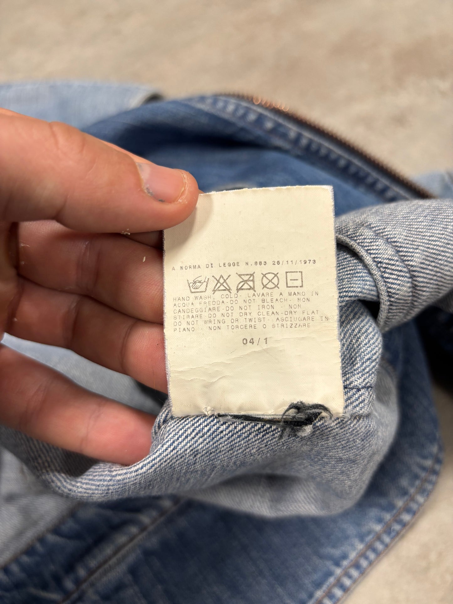 Chaqueta Modulable Vaquera Cargo Dolce & Gabbana 00s Vintage - S