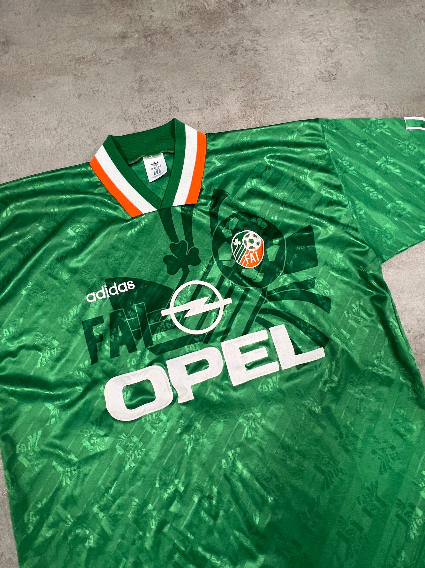 Camiseta Fútbol Vintage Adidas Irlanda 1994 Kit - L