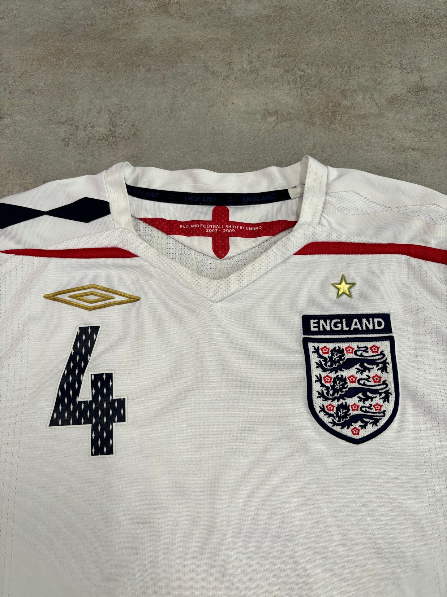 Camiseta Umbro Inglaterra ‘Gerrard 4’ 2007/2009 - M