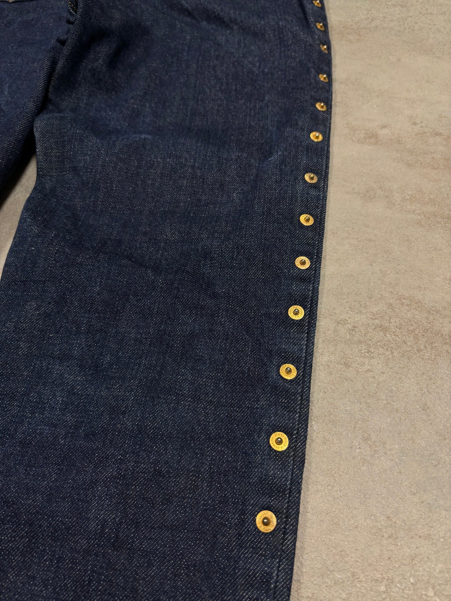 Pantalones Indigo Remaches Dolce & Gabbana 00s Vintage - S