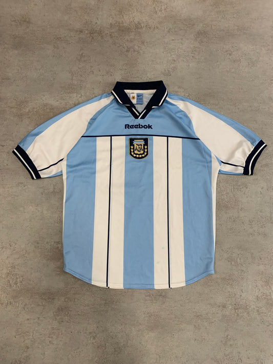 Camiseta Fútbol Vintage Reebok Argentina 2000 Kit - L