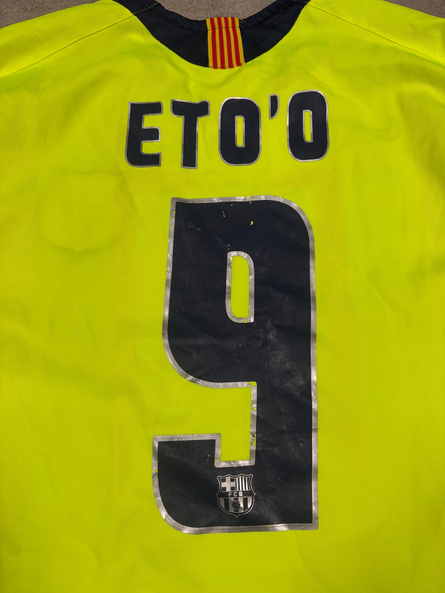 Camiseta Visitante Nike F.C Barcelona ‘Eto’o 9’ 2005/06 Vintage - L