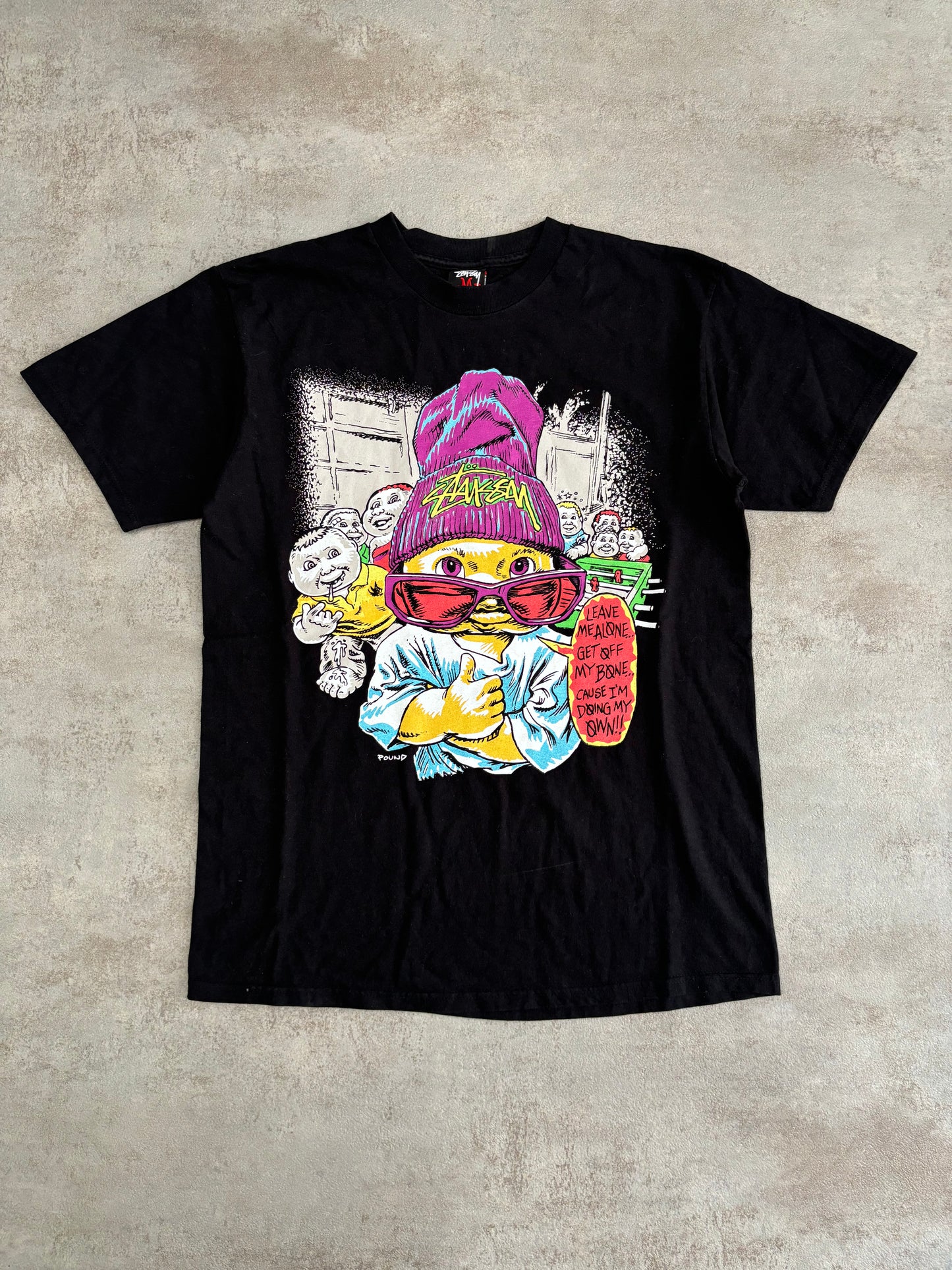 Camiseta Gráfica Stussy x Pound 00s Vintage - M