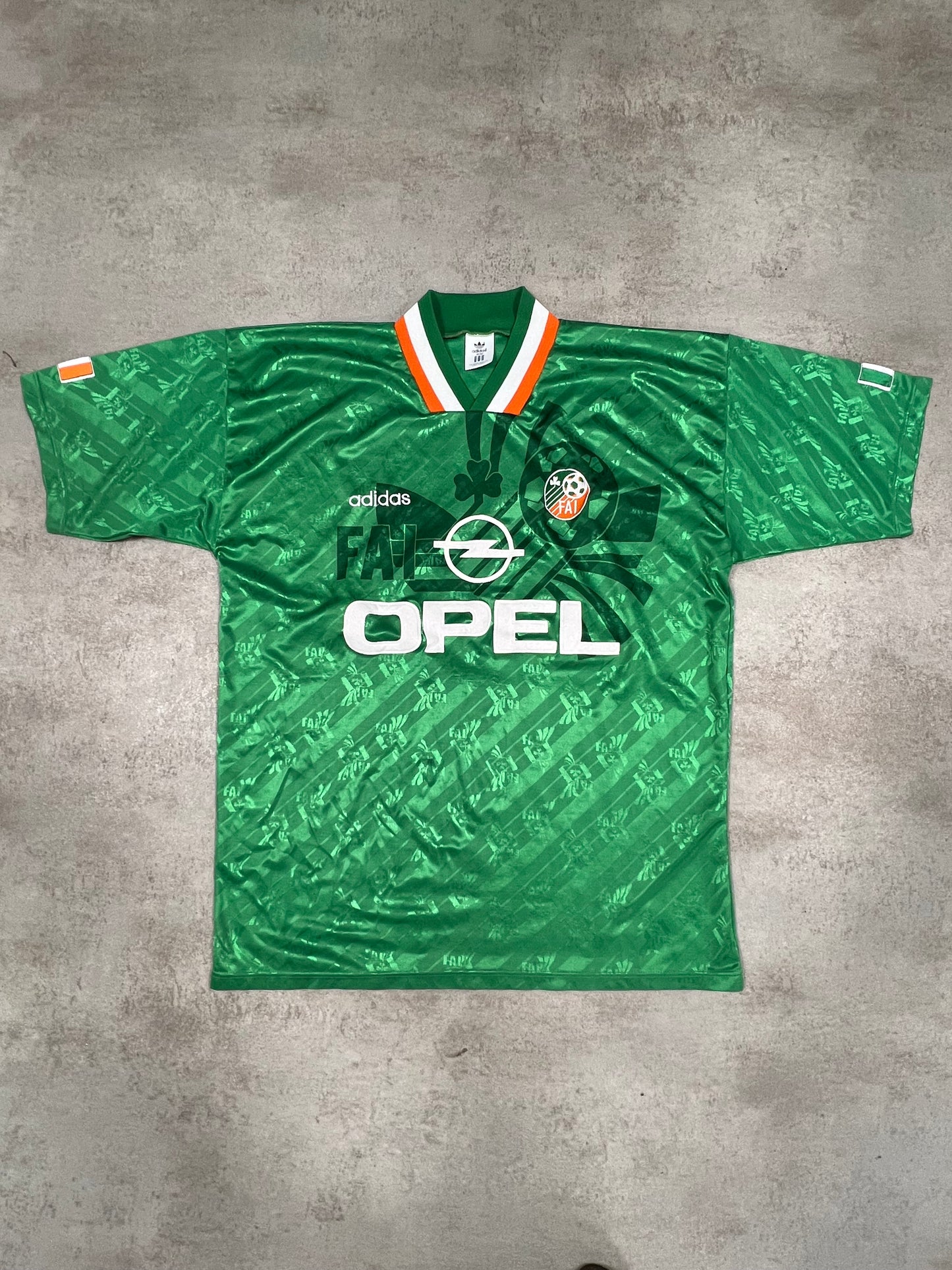 Camiseta Fútbol Vintage Adidas Irlanda 1994 Kit - L