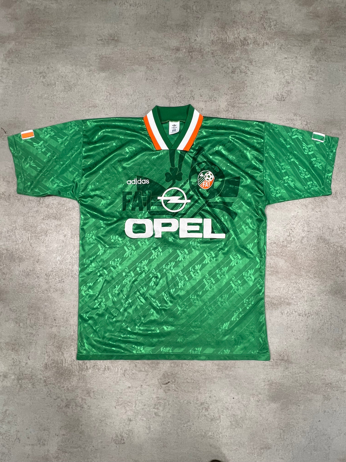 Camiseta Fútbol Vintage Adidas Irlanda 1994 Kit - L