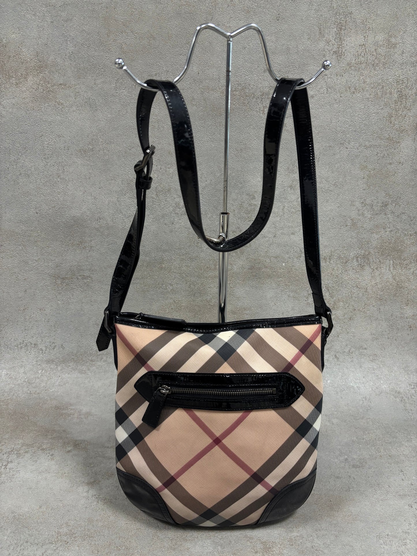 Bolso De Hombro Burberry Supernova ‘Nova Check’ 00s Vintage