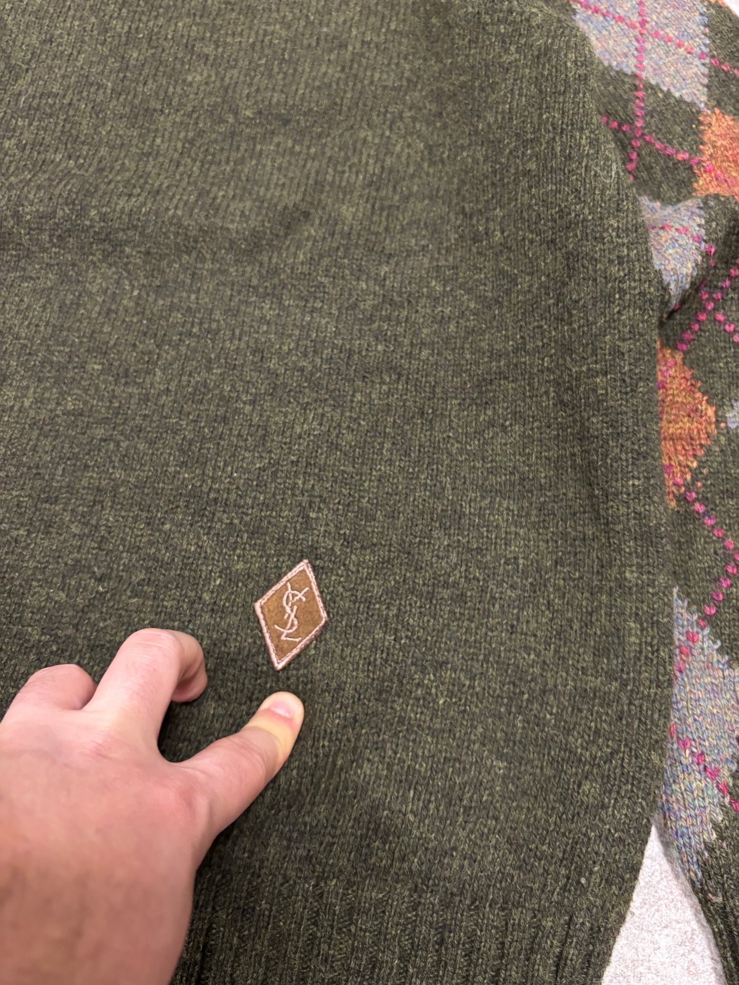 Jersey Rombos Yves Saint Laurent 90s Vintage - M