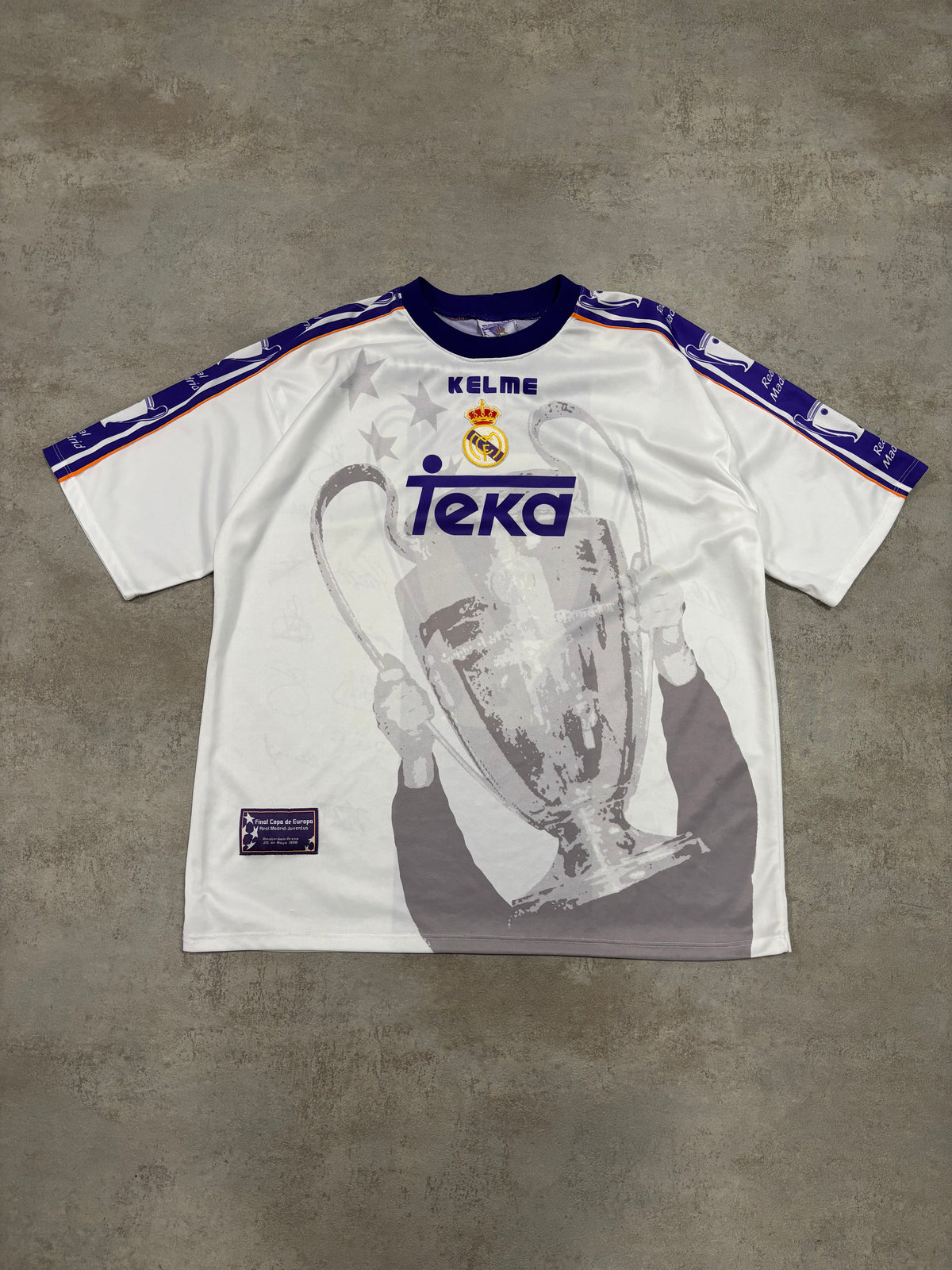 Camiseta Kelme Real Madrid Campeón de Europa 7tma 1998 Vintage - XL