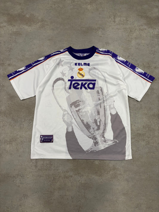 Camiseta Kelme Real Madrid Campeón de Europa 7tma 1998 Vintage - XL