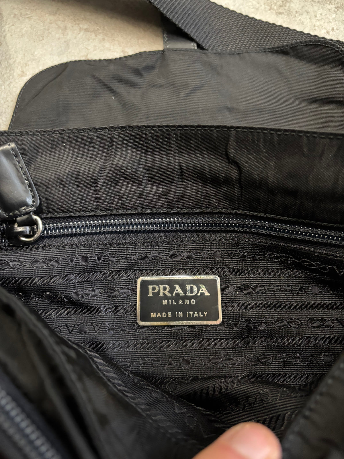 Bandolera Prada Nylon 90s Vintage