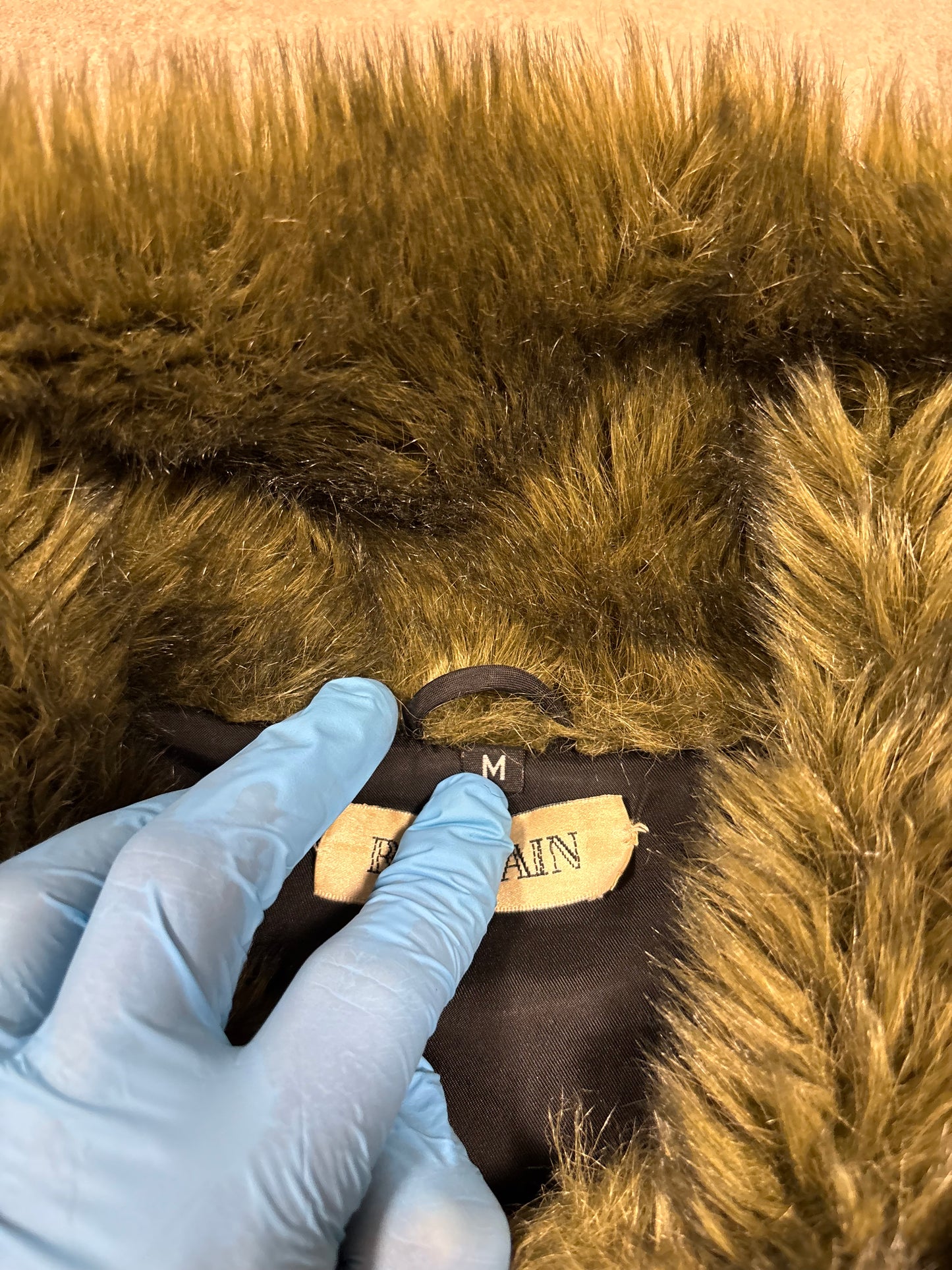 Chaqueta ‘Faux Fur’ Cuello Convertible Balmain 00s Vintage - M Woman