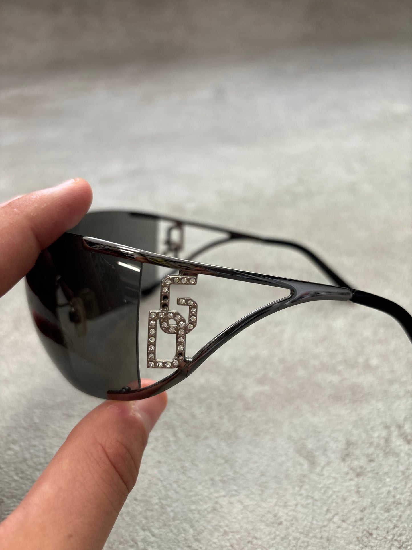 Gafas Letras Brillantes Dolce & Gabbana 00s Vintage