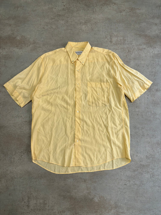 Camisa Manga Corta Burberry 90s Vintage - XL