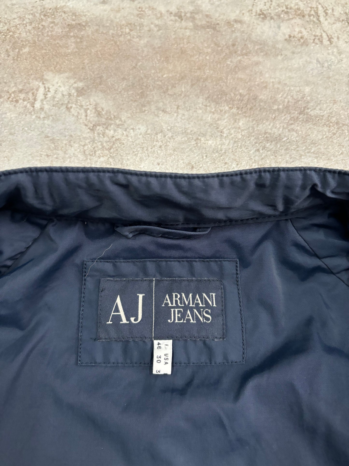 Bomber Armani Jeans 'Letters' 00s Vintage - S