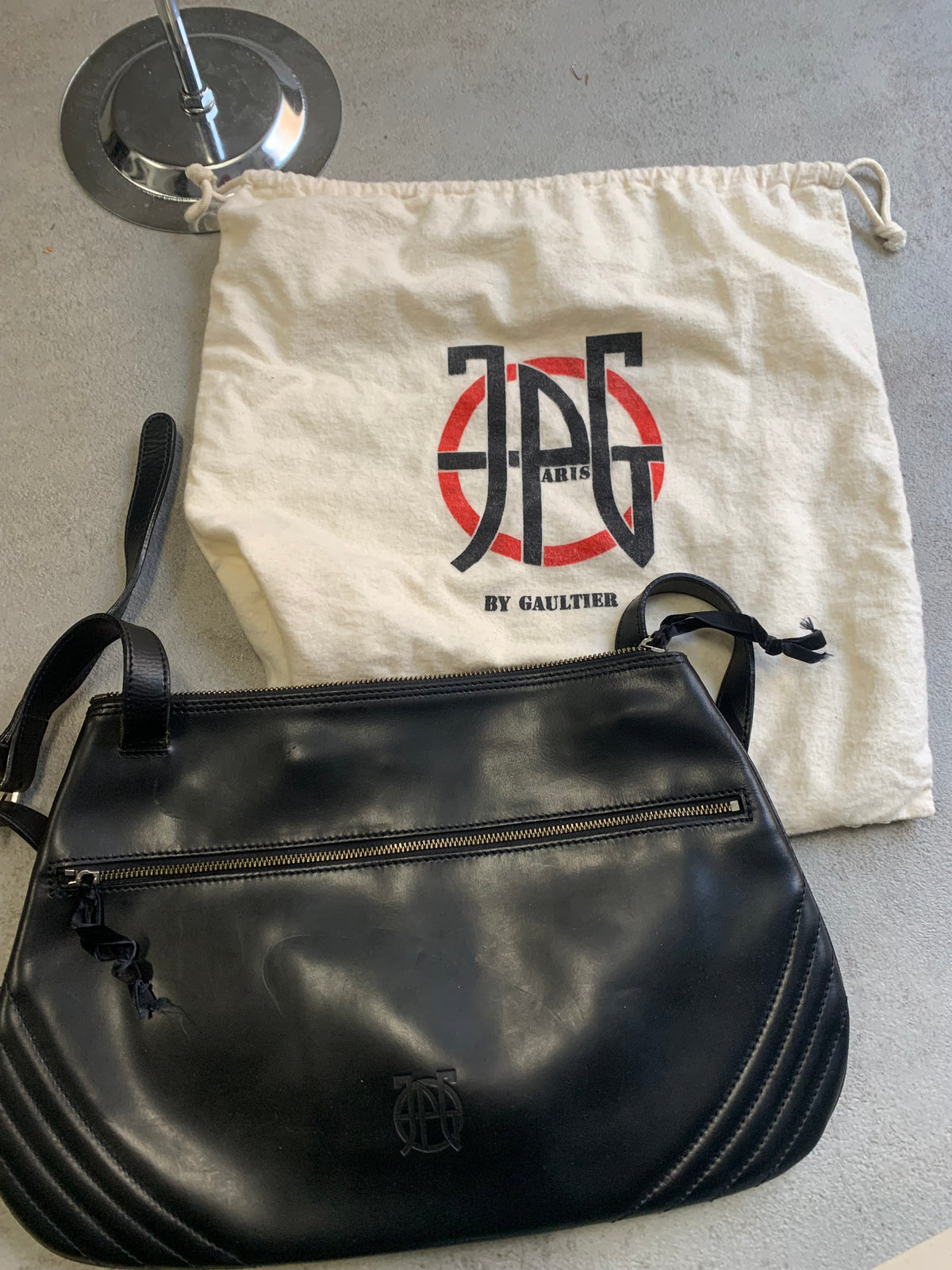 Bolso Cuero Vintage Jean Paul Gaultier