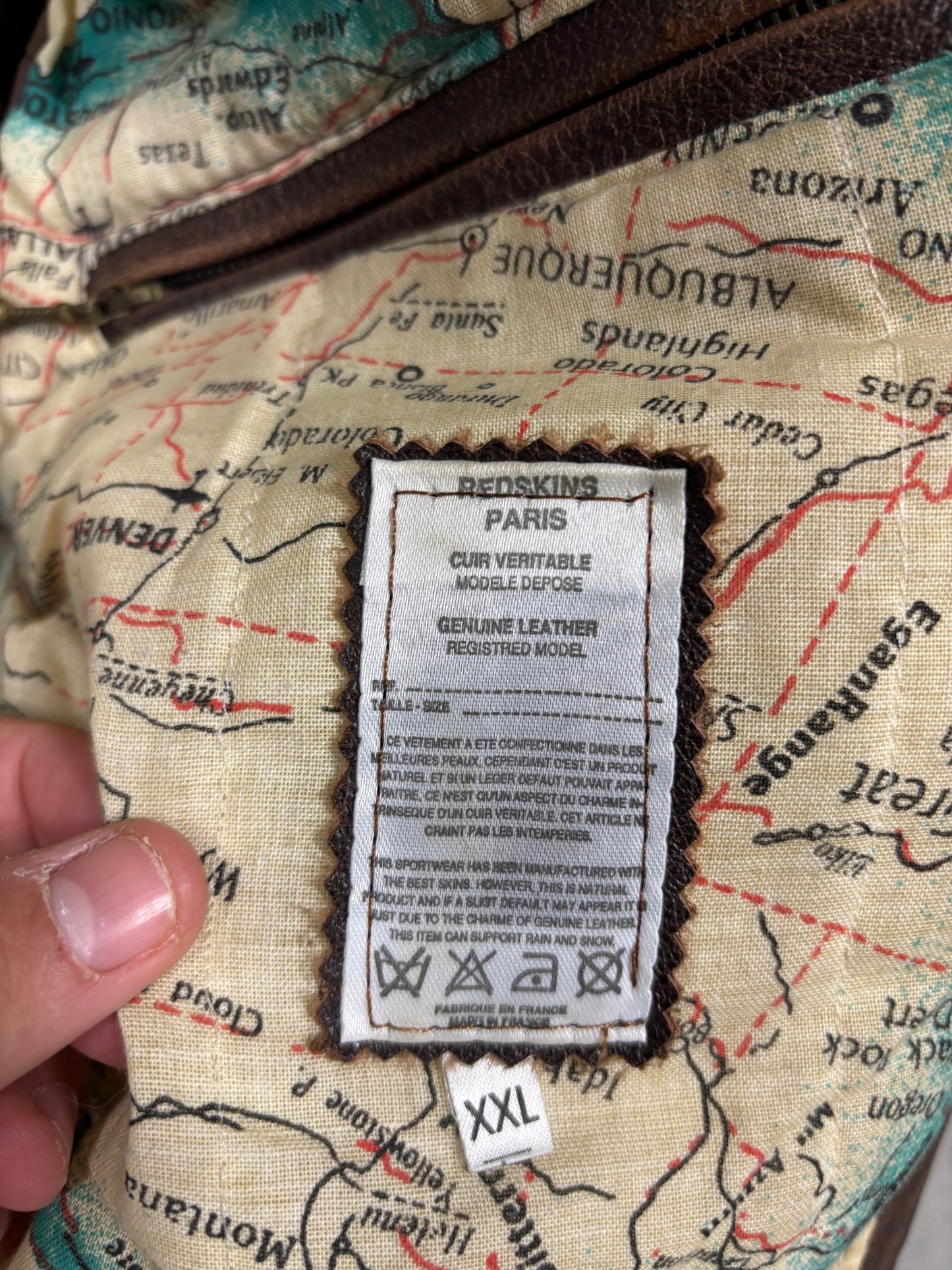 Chaqueta Cuero B32 Redskins 00s Vintage - XL