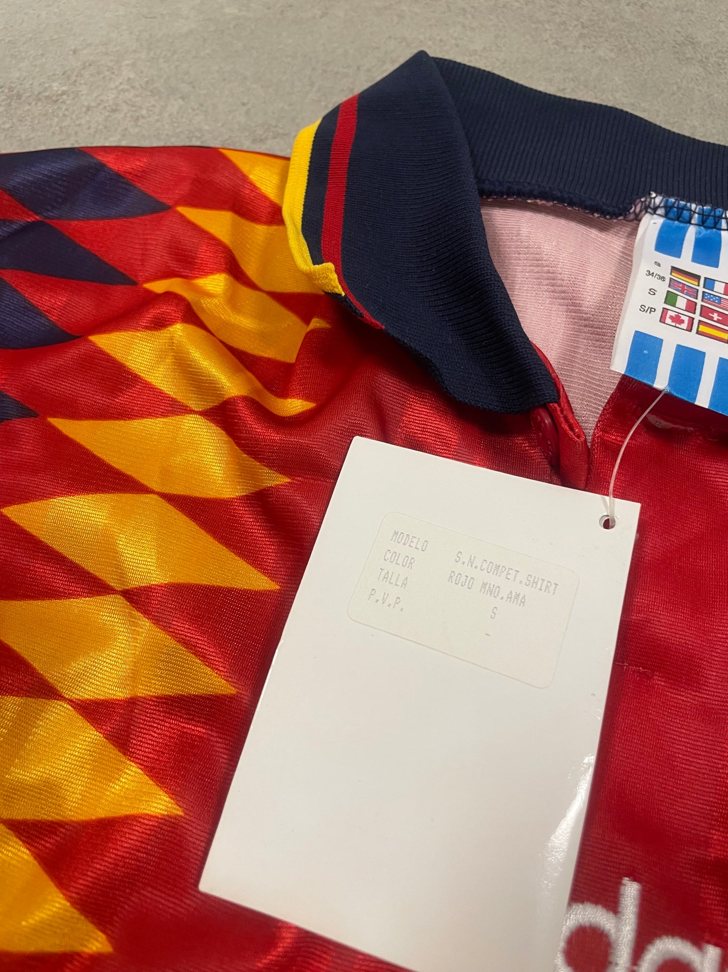 Camiseta Fútbol Vintage Adidas España 1994 Deadstock - M