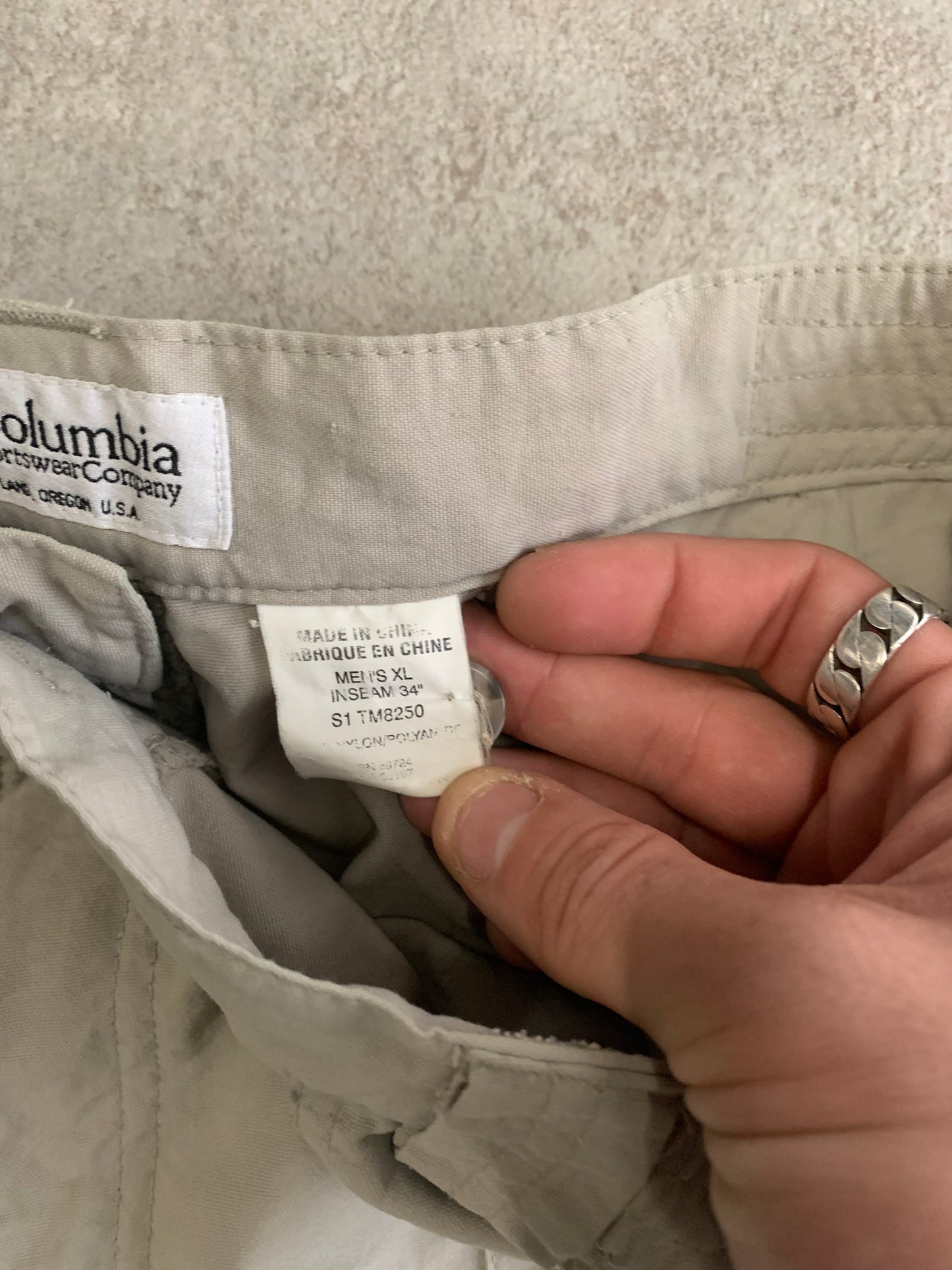 Pantalones Cargo Vintage Columbia Convertibles - XL