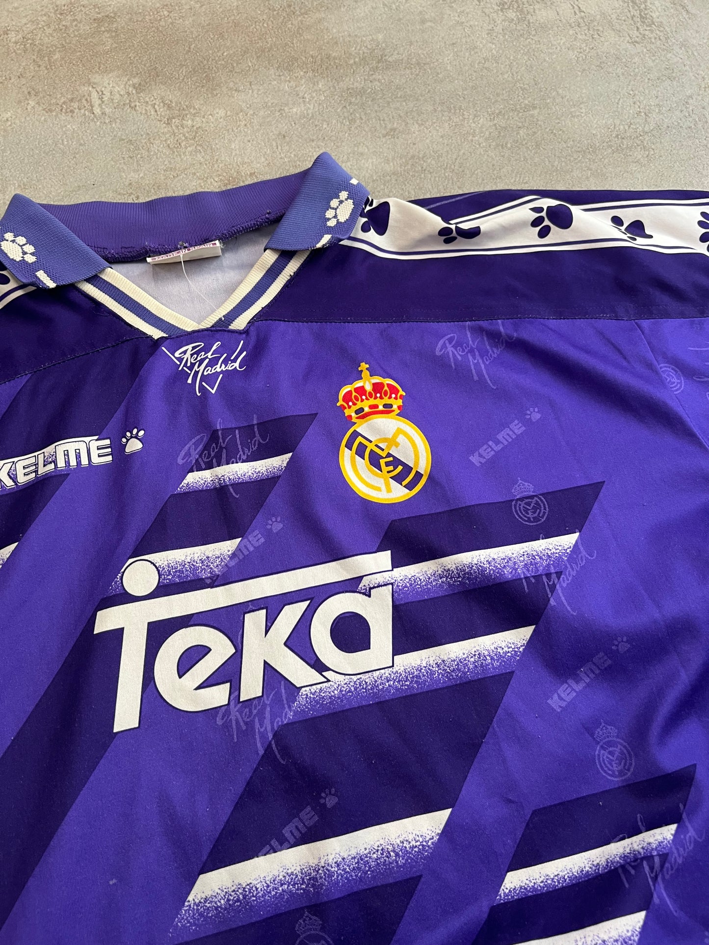 Camiseta Fútbol Vintage Kelme Real Madrid 1994-96 Away Kit - S