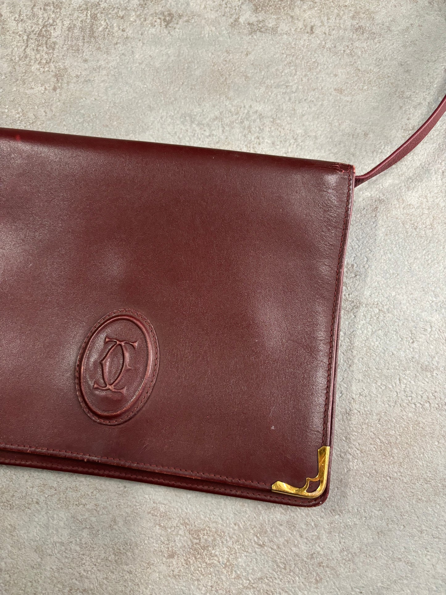 Bolso Cuero Cartier 90s Vintage