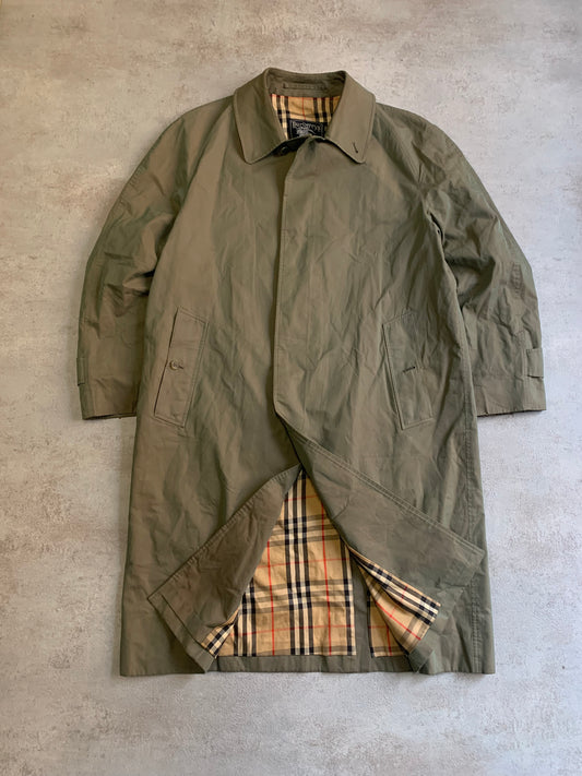 Gabardina Vintage Burberry Nova Check 80’s - L