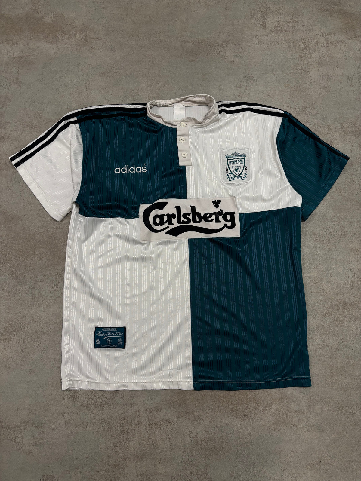 Camiseta Visitante Adidas Liverpool 1995/96 Vintage - XL