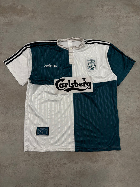 Camiseta Visitante Adidas Liverpool 1995/96 Vintage - XL