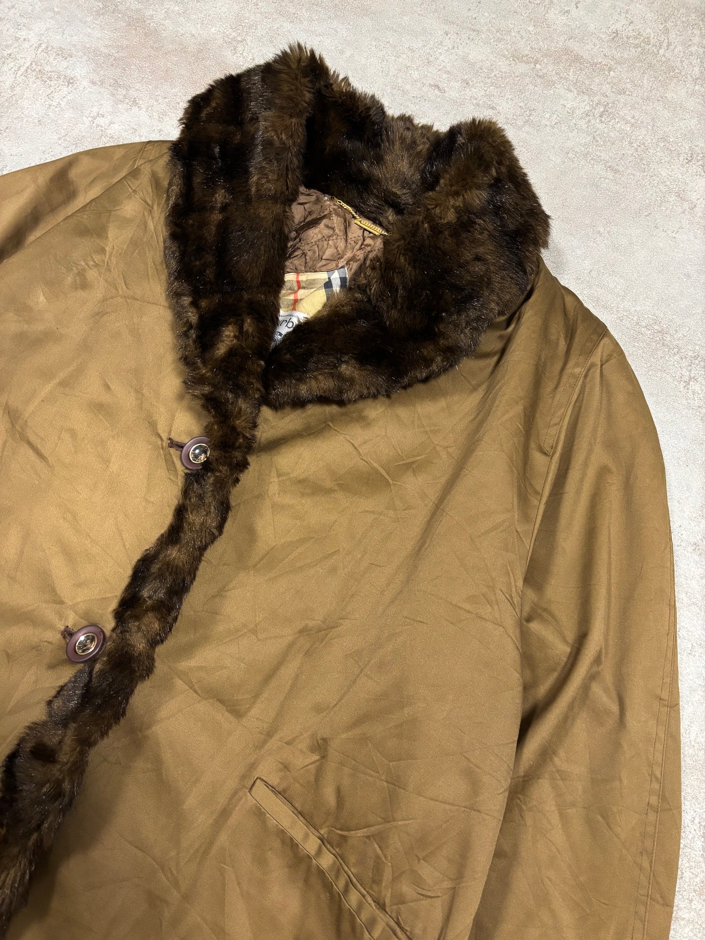 Gabardina Pelo ‘Soint New’ Burberry 90s Vintage - L