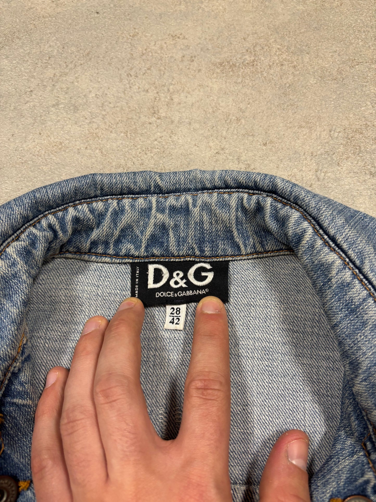 Chaqueta Modulable Vaquera Cargo Dolce & Gabbana 00s Vintage - S