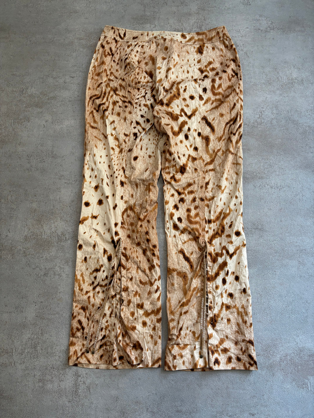 Pantalones Campana ‘Animal Print’ Gianfranco Ferré 2003 Vintage - M