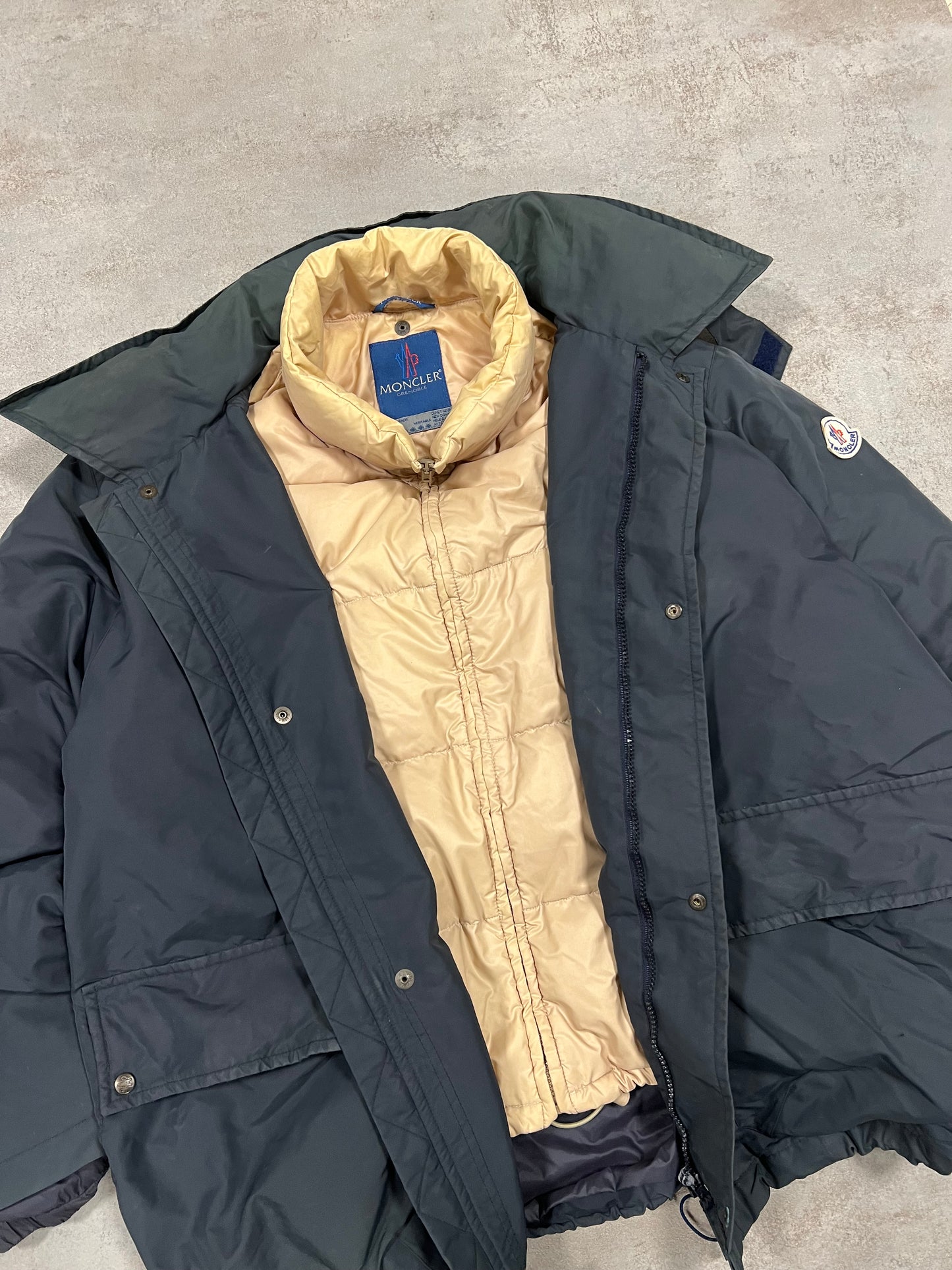 Chaqueta Puffer Vintage Moncler Dos Piezas 90’s - S