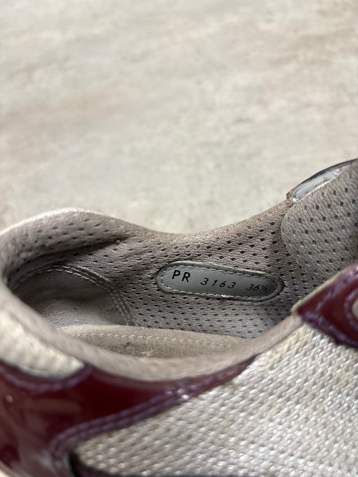 Zapatos Charol ‘Burgundy’ Prada America’s Cup 00s Vintage - 38
