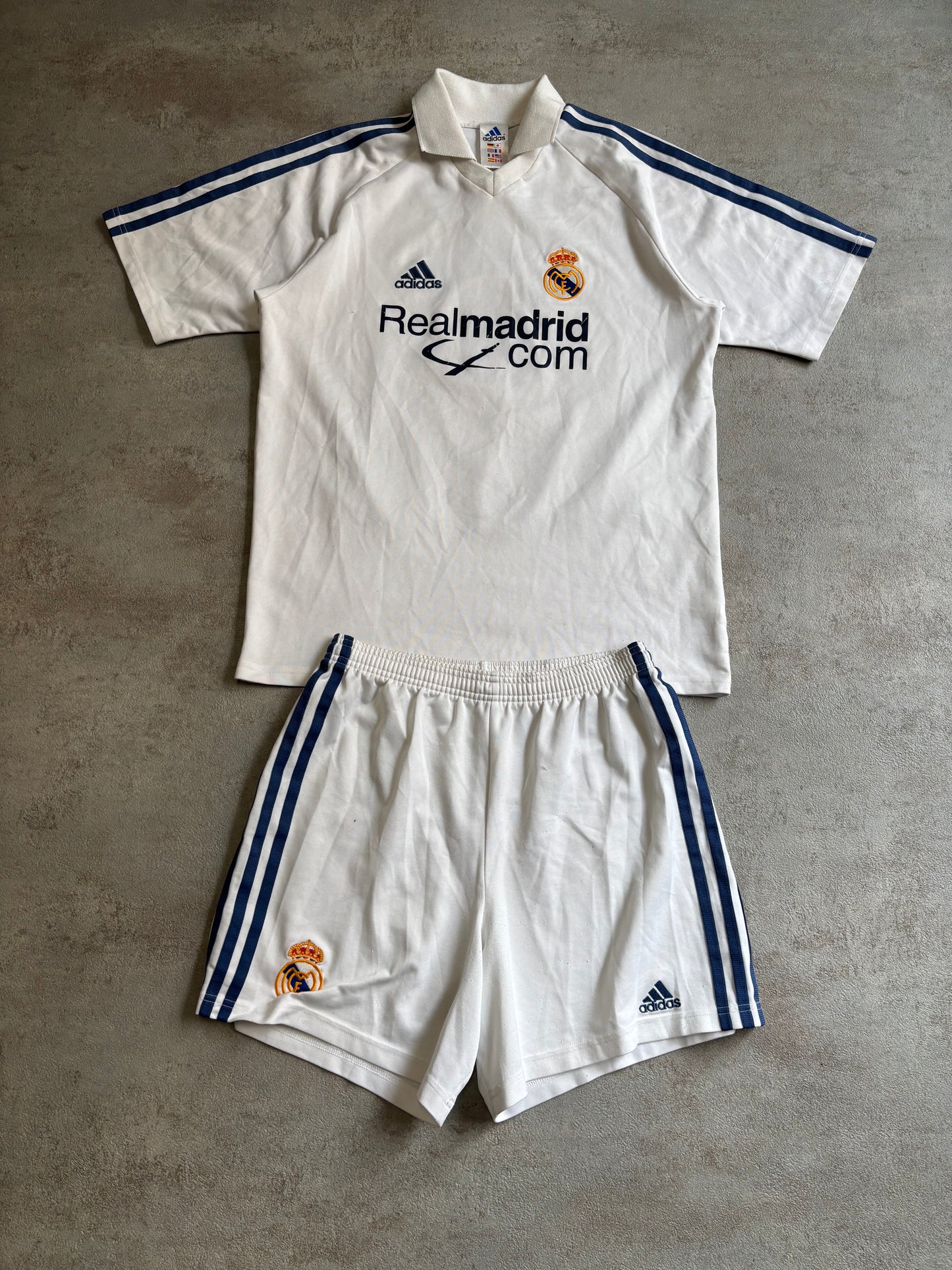 Conjunto Partido Real Madrid Adidas ‘Zidane 5’ 2001 Vintage - S