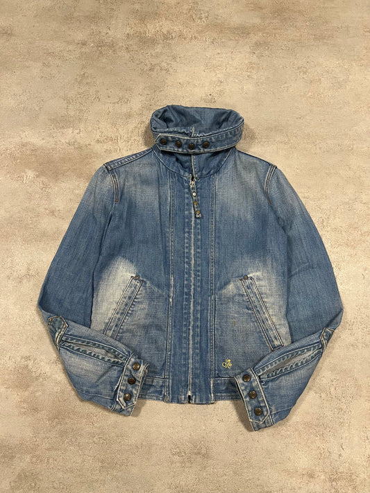 Chaqueta Vaquera Vintage Diesel Cuello Convertible 00’s - M