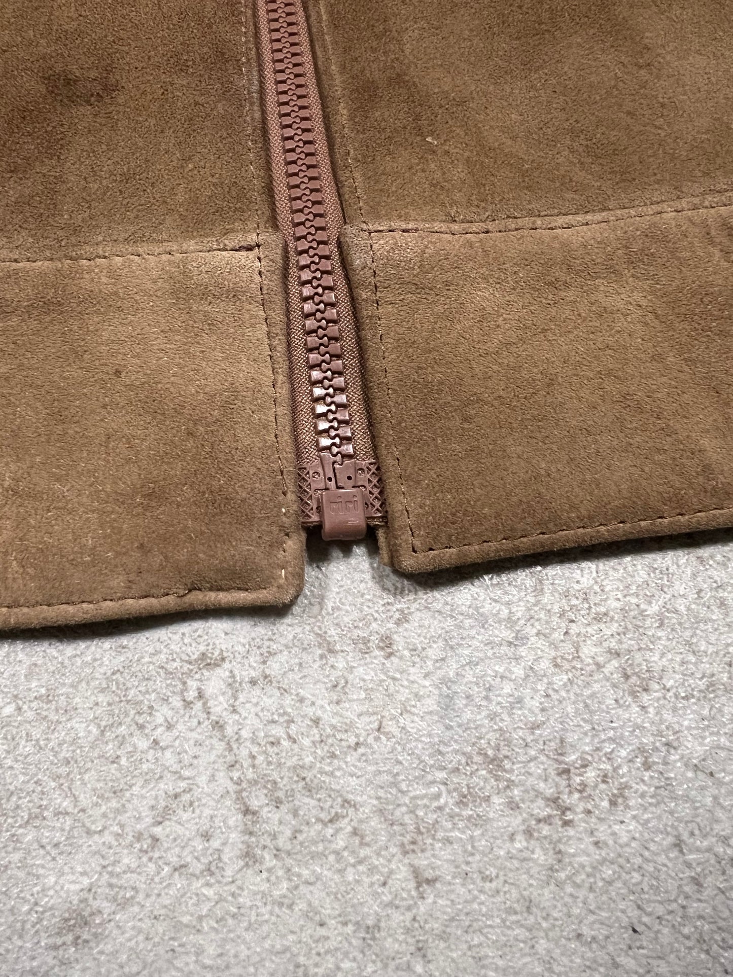 Chaqueta Vintage Cuero Ante 80’s  - M