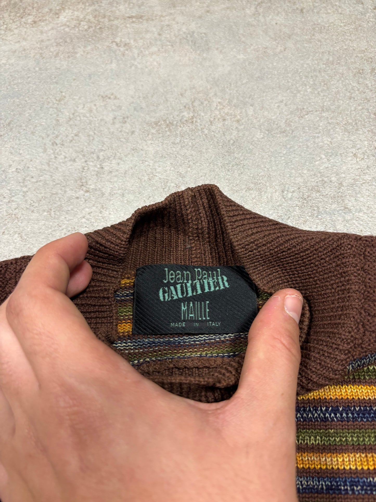 Jersey Punto Lana Virgen Jean Paul Gaultier 90s Vintage - M