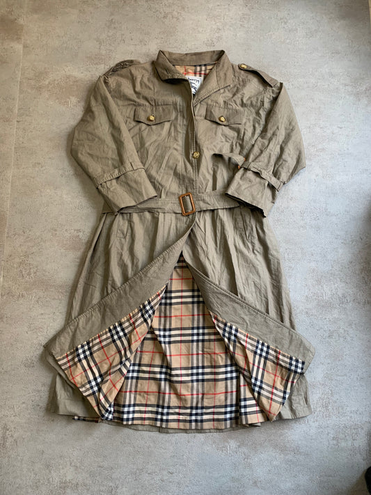 Gabardina Vintage Burberry Nova Check 80’s