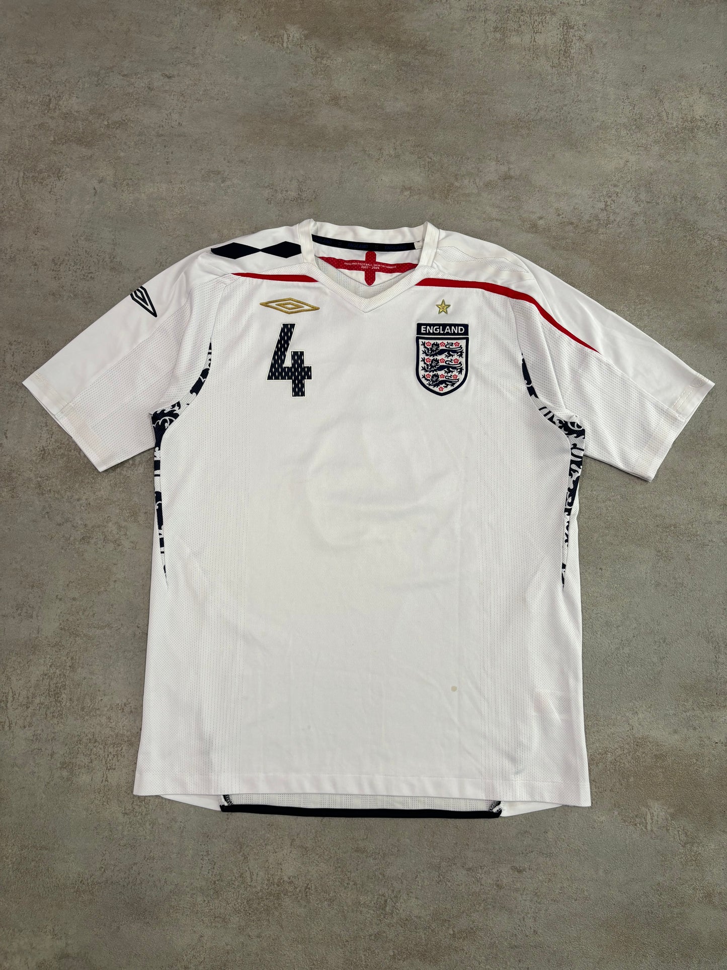 Camiseta Umbro Inglaterra ‘Gerrard 4’ 2007/2009 - M