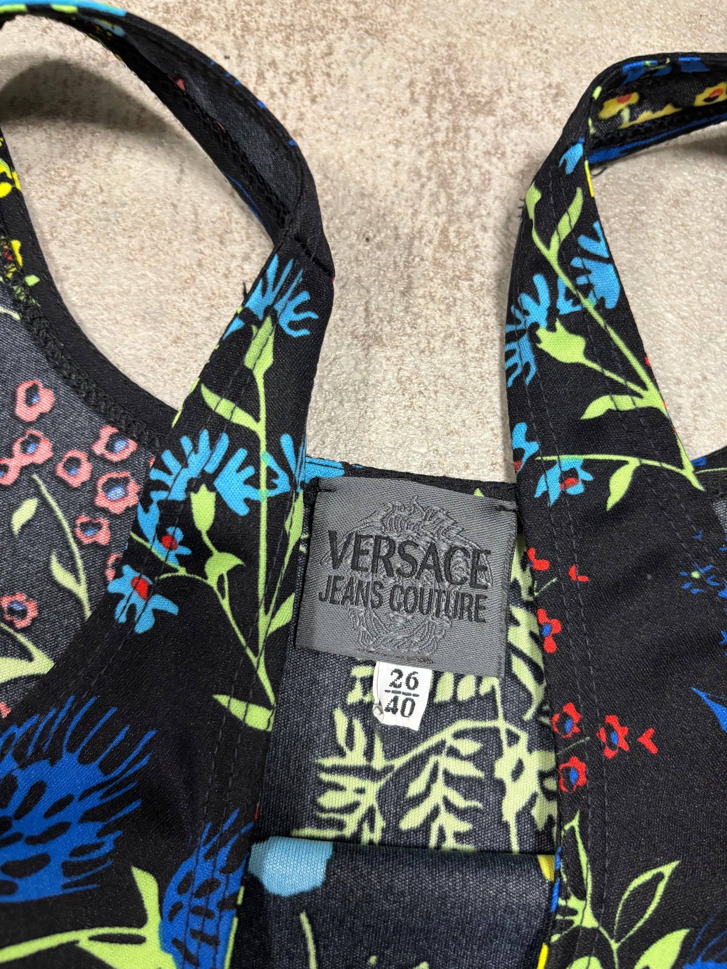 Vestido Elástico Versace Jeans Couture 00s Vintage - M