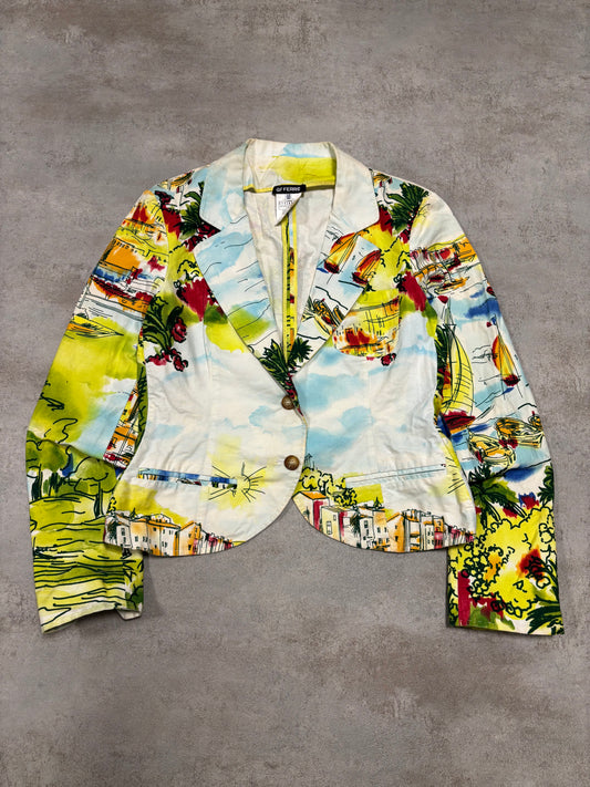 Chaqueta Blazer ‘Total Print’ Gianfranco Ferré 2005 Vintage - M