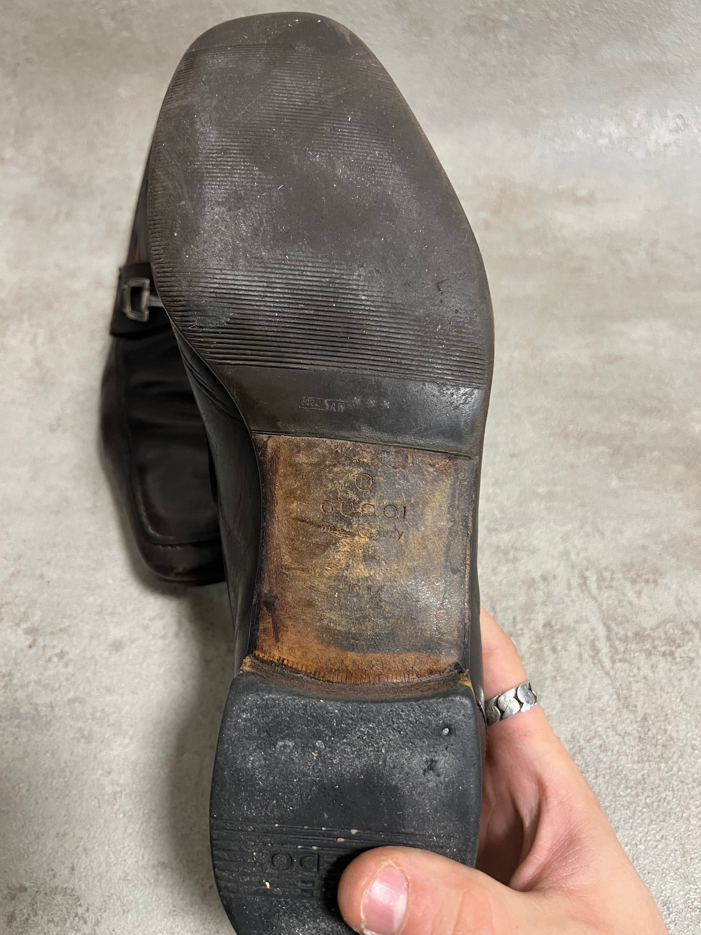 Mocasines Vintage Gucci Horsebit - 45