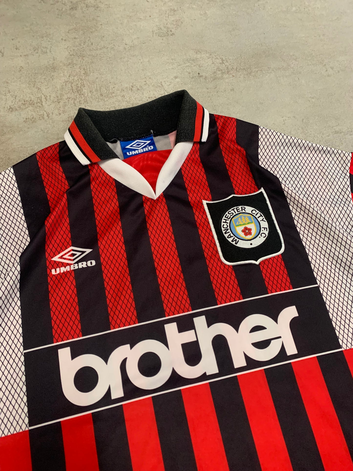 Camiseta Fútbol Vintage Umbro Manchester City 1995/96 Away Kit - XL