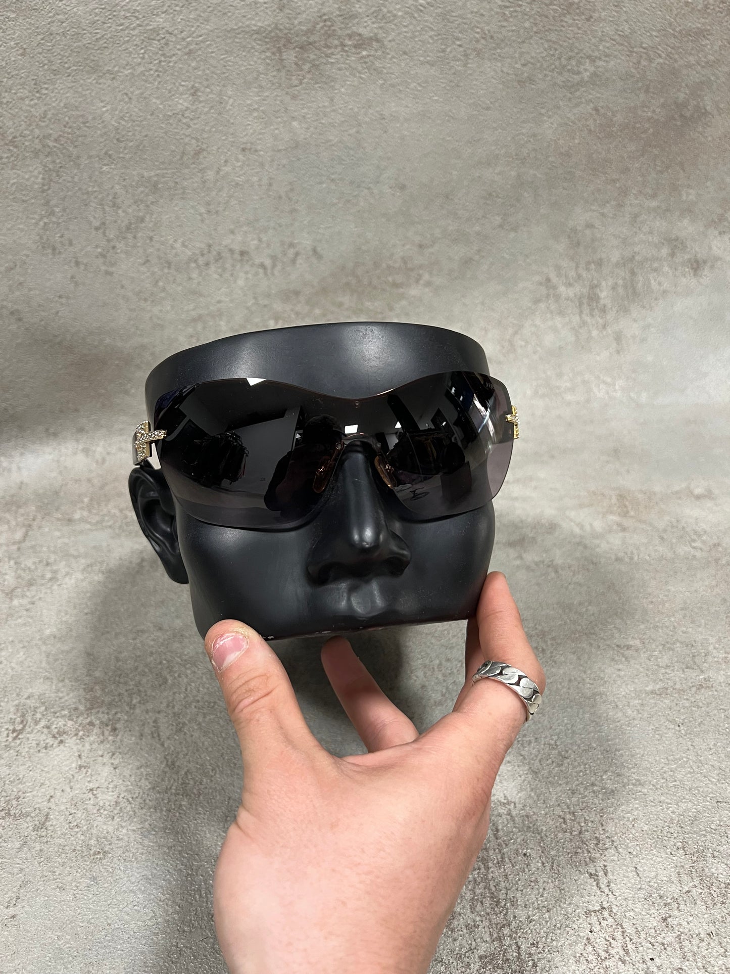 Gafas Sol ‘Full Mask ‘ Vintage Versace 00’s Deadstock