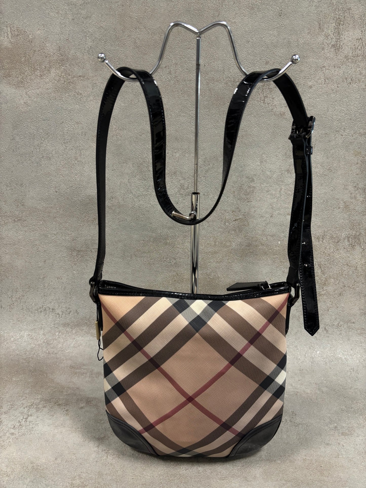 Bolso De Hombro Burberry Supernova ‘Nova Check’ 00s Vintage