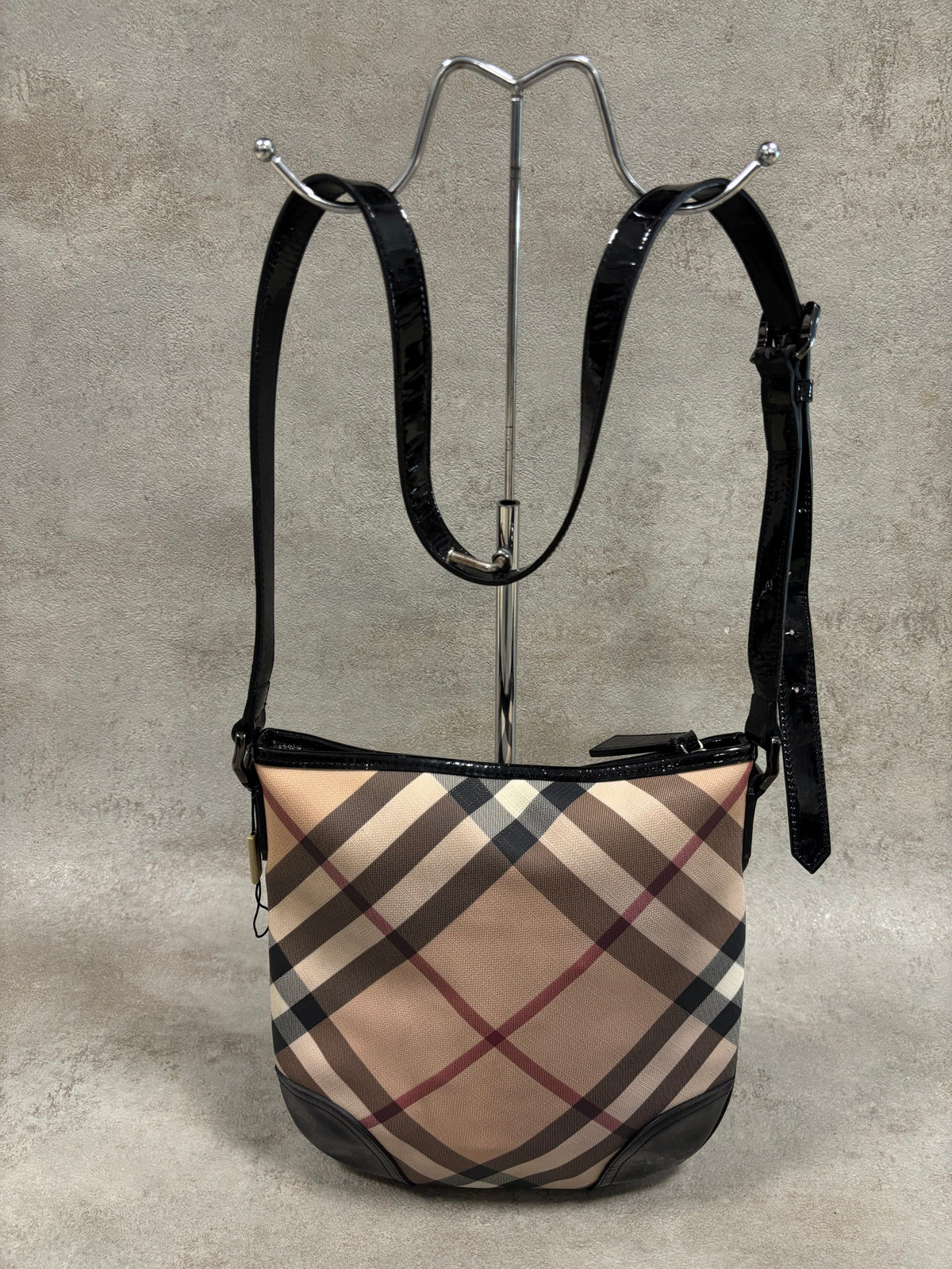 Bolso De Hombro Burberry Supernova ‘Nova Check’ 00s Vintage