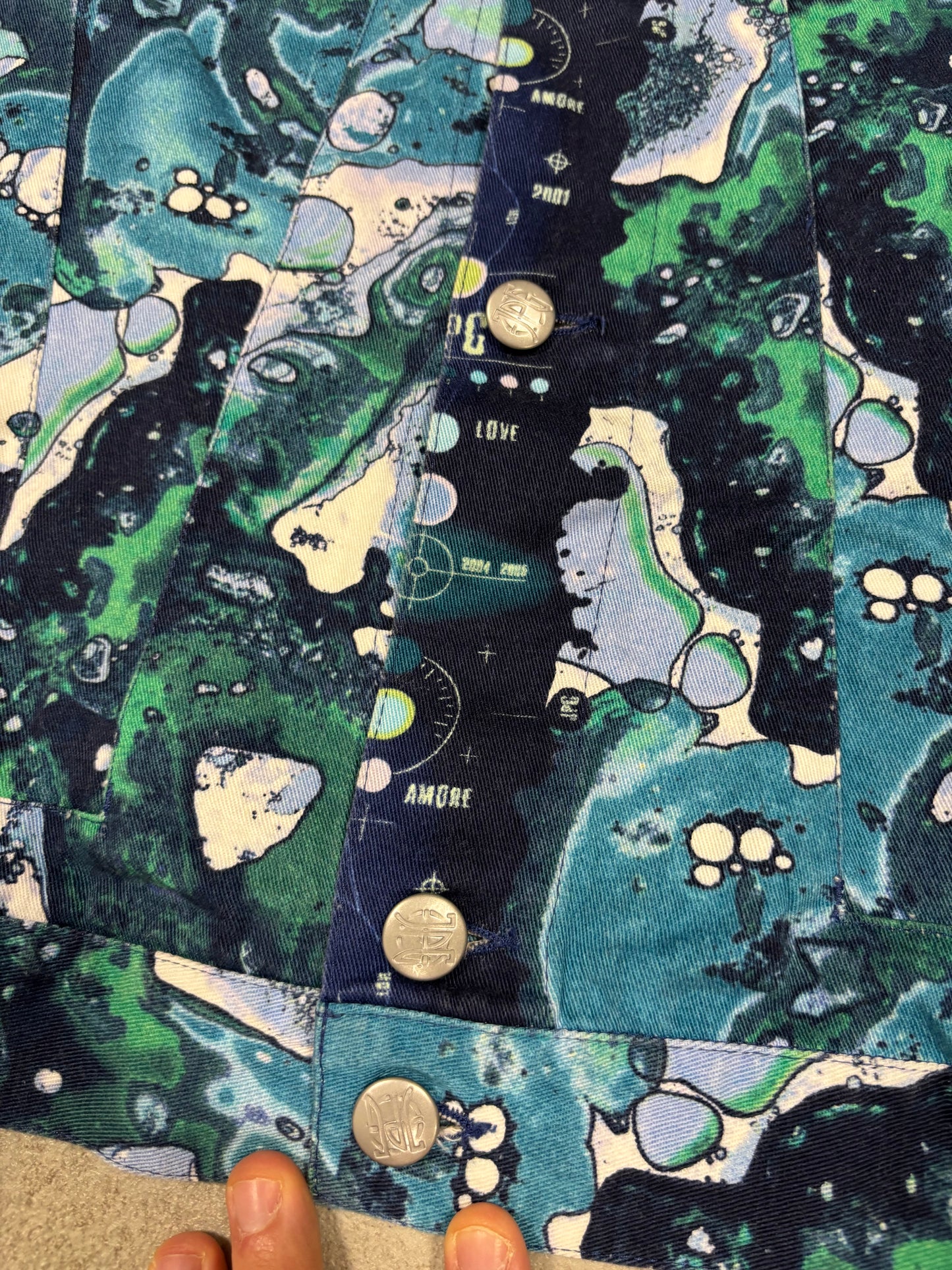 Chaqueta Estampado ‘Bacteria’ Jean Paul Gaultier 2001 Vintage - M Woman